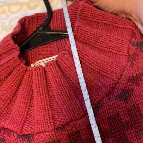 LL bean Vintage Turtleneck patterned sweater Large - Picture 10 of 10